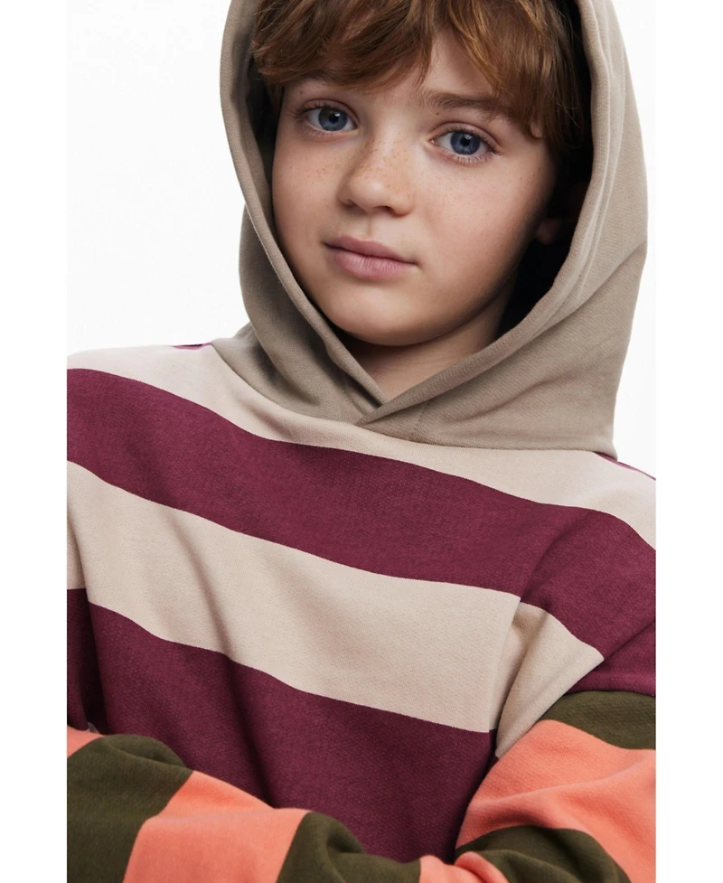 Desigual Boys's Sweatshirt with combined stripes