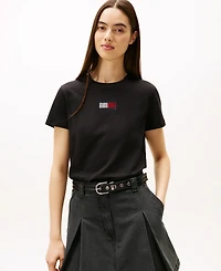 Tommy Jeans Women's Regular Fit Party Flag T-Shirt