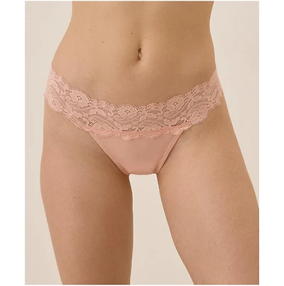 Pact Women's Lace Waist Thong 3-Pack