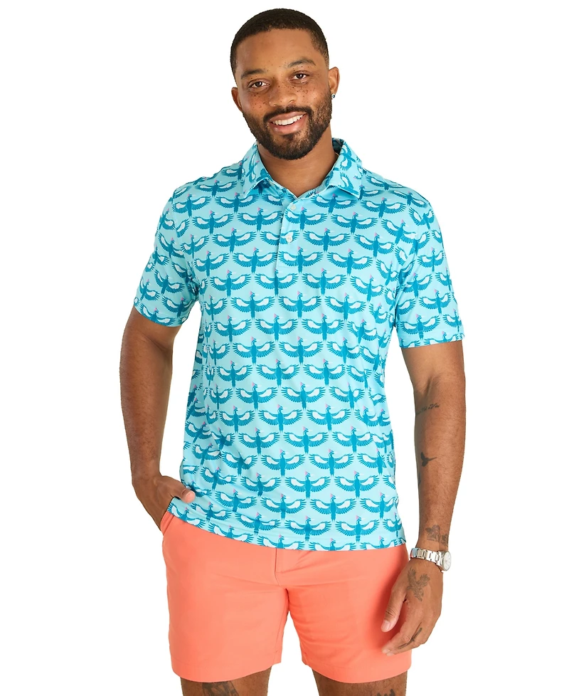 Chubbies Men's The Birds Of A Feather Performance Polo Shirt