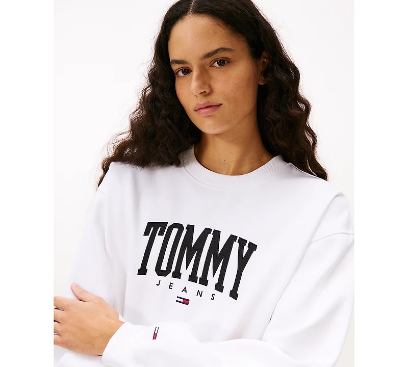 Tommy Jeans Women's Collegiate Crewneck Logo Sweatshirt