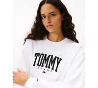 Tommy Jeans Women's Collegiate Crewneck Logo Sweatshirt