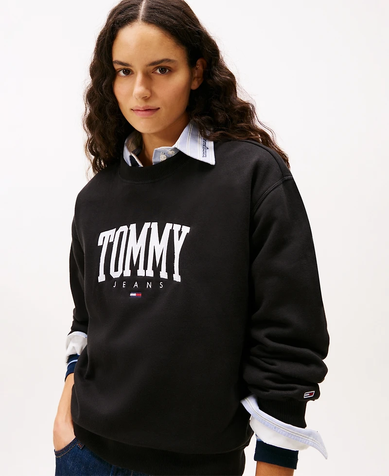 Tommy Jeans Women's Collegiate Crewneck Logo Sweatshirt