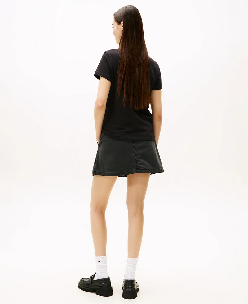 Tommy Jeans Women's Regular Fit Party Flag T-Shirt