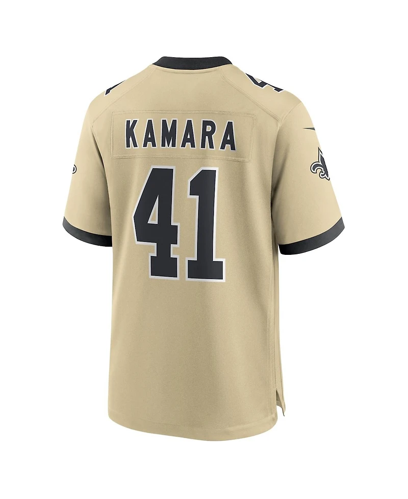 Nike Men's Alvin Kamara Gold New Orleans Saints Gameday Golds Alternate Game Player Jersey
