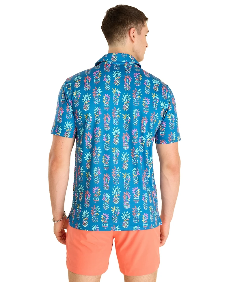 Chubbies Men's The Pineapple Sketch Performance Polo Shirt