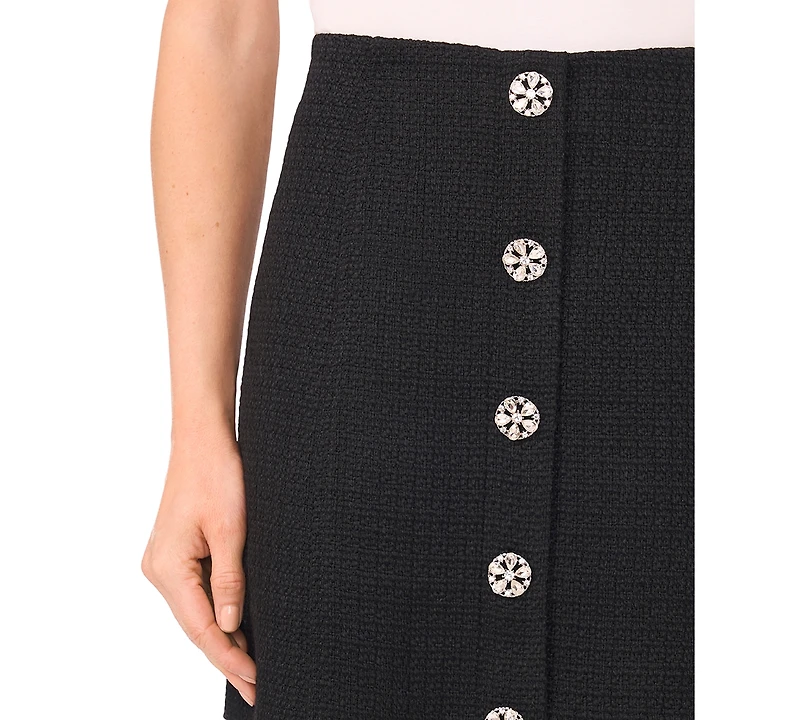 CeCe Women's Flap Welt Pockets Mini Skirt
