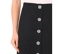 CeCe Women's Flap Welt Pockets Mini Skirt