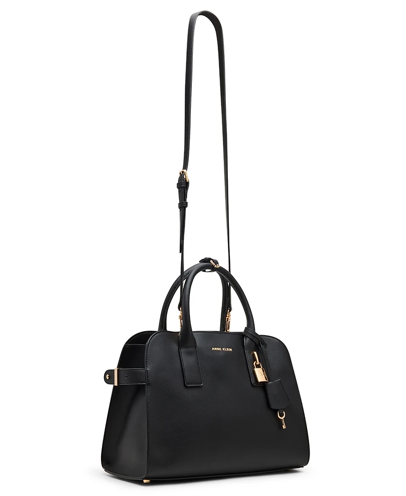 Anne Klein Convertible Strap Medium Curved Satchel Bag