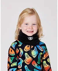 Deux par Kids Unisex Polar Fleece Neckwarmer Black - Toddler|Child