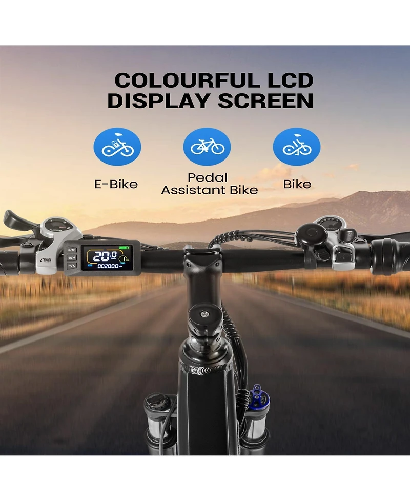 Everyfun 550W 26" Ebike for Adults, 48V Hidden Removable Battery, Up to 50 Miles, Shimano 21-Speed City Commuter EBike for Men & Women
