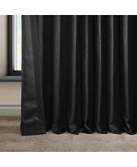 Half Price Drapes Extra Wide Textured Faux Linen Room Darkening Curtain