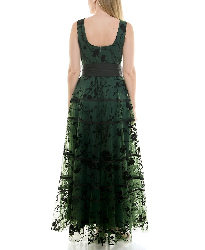 Taylor Women's Scoop Neck A-Line Dress