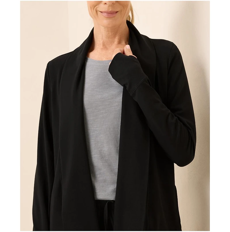 Pact Women's Luxe Stretch Jersey Swing Cardigan