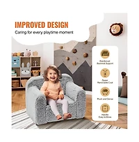 Slickblue Comfy Kids Chair, High-Density Foam Toddler Sofa for Reading or Lounging