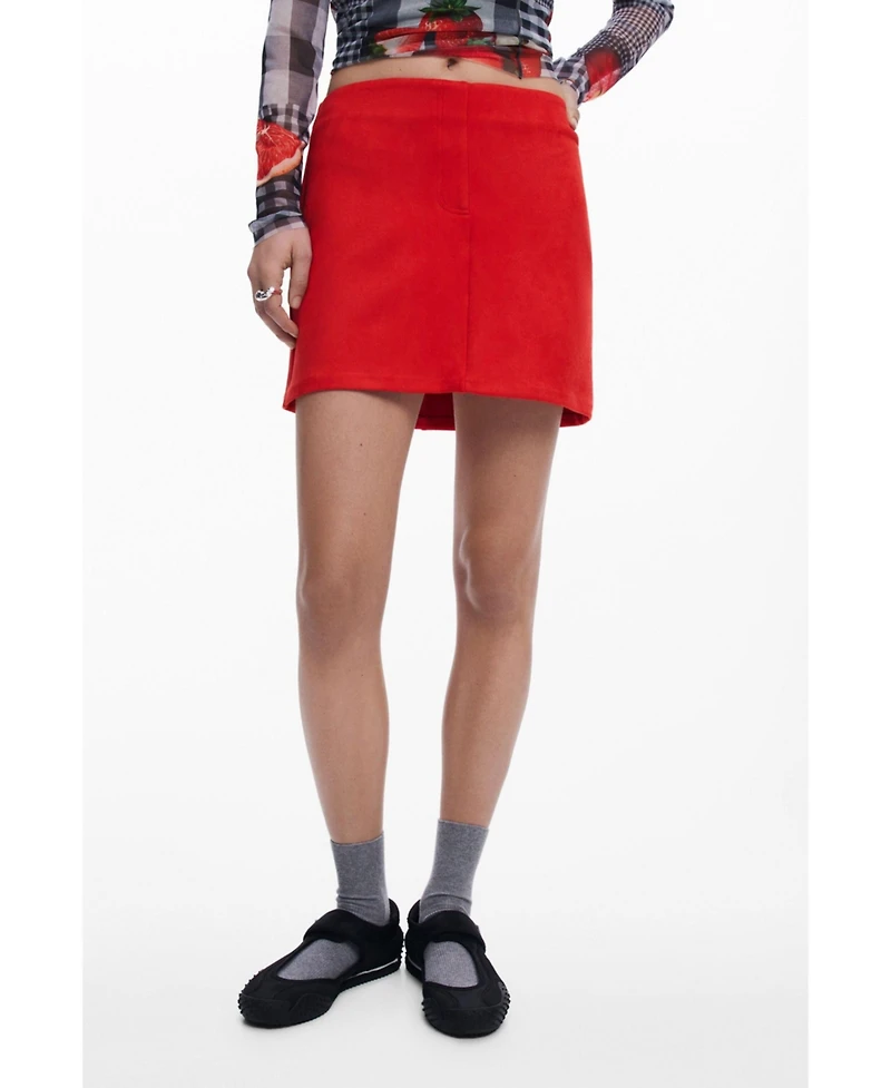 Desigual Women's Suede mini skirt