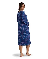 Miss Elaine Women's Long Sleeve Printed Night Dress