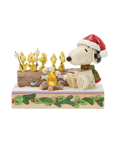 Jim Shore Snoopy and Woodstock Roasting Figurine
