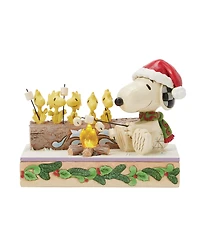 Jim Shore Snoopy and Woodstock Roasting Figurine