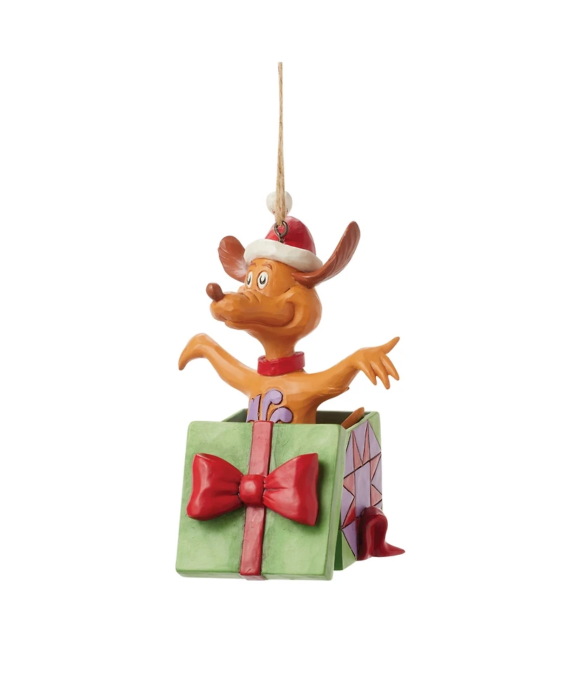 Jim Shore Grinch Max in Present Hanging Ornament