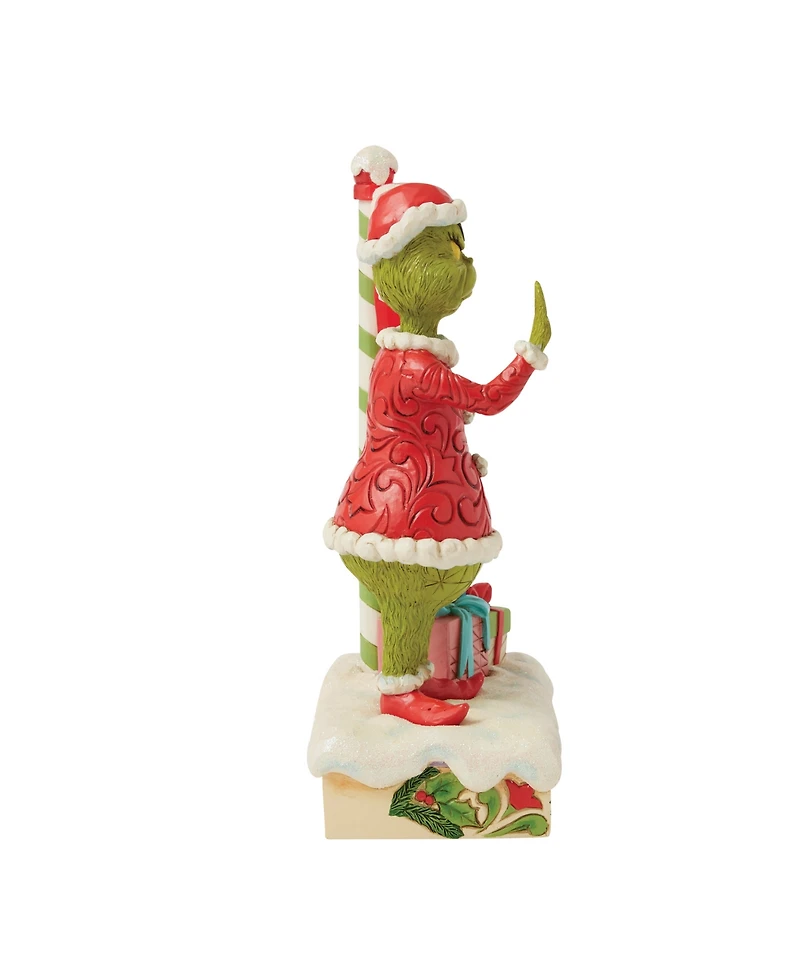 Jim Shore Grinch by Stop Sign Led Figurine