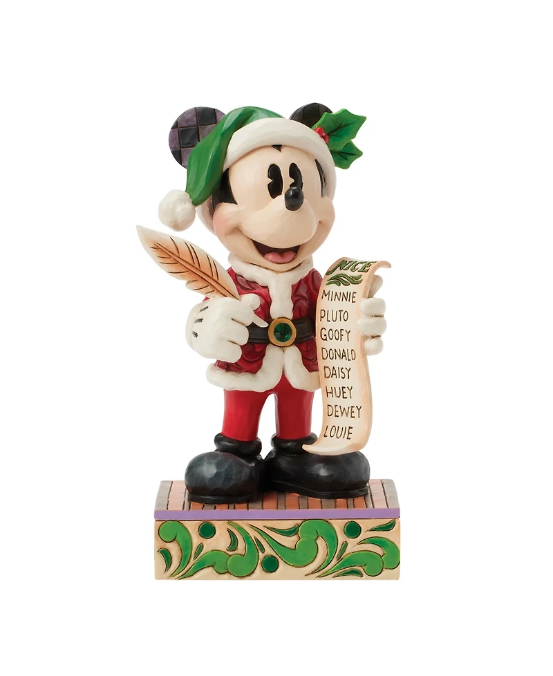 Jim Shore Santa Mickey with List Figurine
