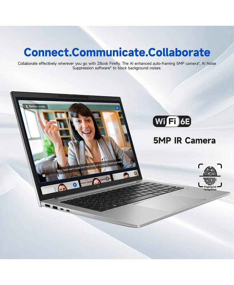 Hp ZBook Firefly 14" Business Mobile Workstation Laptop Intel Core Ultra 7 165H 32GB Ram Nvidia Rtx A500 512GB Ssd Storage Windows 11 Pro Fhd+ 60