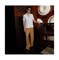 Campus Sutra Men's Wavelength-Knit Shirt