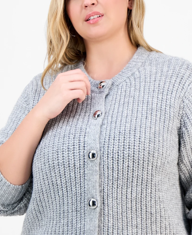 And Now This Trendy Plus Button Cardigan, Macy's Exclusive