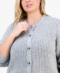 And Now This Trendy Plus Button Cardigan, Macy's Exclusive