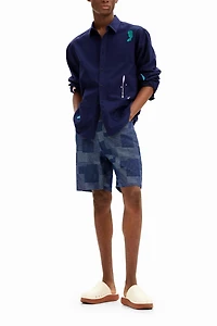 Desigual Men's Patch denim shorts