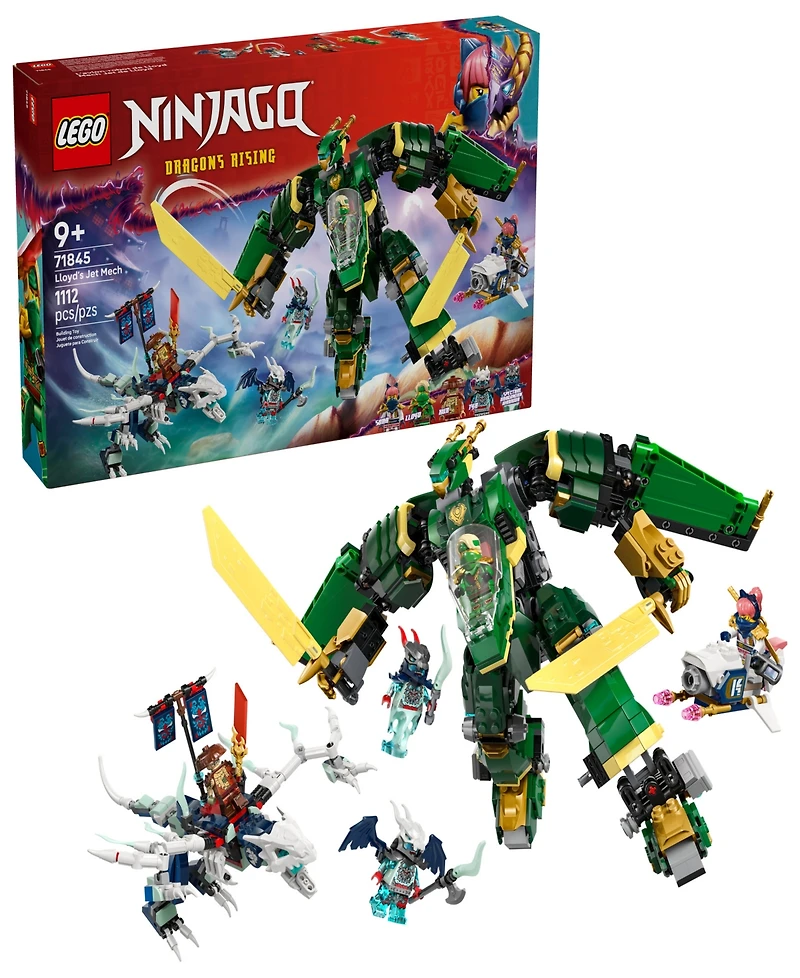 Lego Ninjago Lloyd's Jet Mech 71845 Toy Building Set, 1112 Pieces