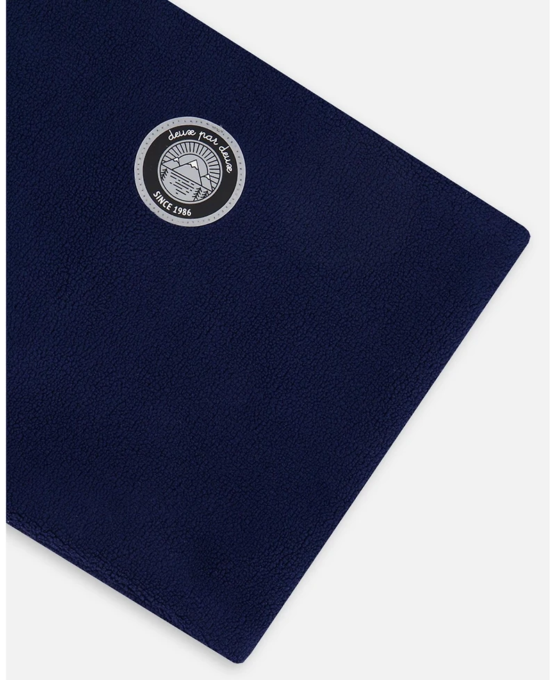 Deux par Kids Unisex Polar Fleece Neckwarmer Navy Blue - Toddler|Child