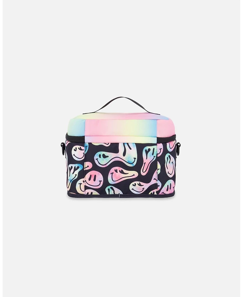 Deux par Deux Girl Lunch Box Smiley Face Girl - Toddler|Child