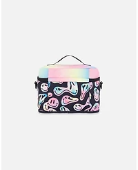 Deux par Deux Girl Lunch Box Smiley Face Girl - Toddler|Child