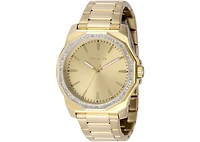 Invicta Men's 49108 Speedway Quartz 3 Hand Gold Dial Watch