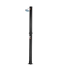 Akiudex Freestanding Outdoor Solar Shower with Adjustable Head
