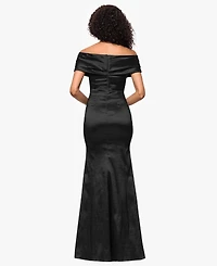 Betsy & Adam Petite Off-the-Shoulder Dress