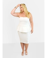 Rebdolls Plus Peplum Top