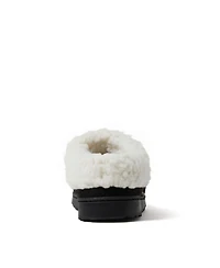 Dearfoams Women's Nyla Felted Plaid Moccasin Toe Clog House Shoe Slipper