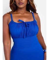 Rebdolls Women's Royal Blue Bodycon Maxi Dress