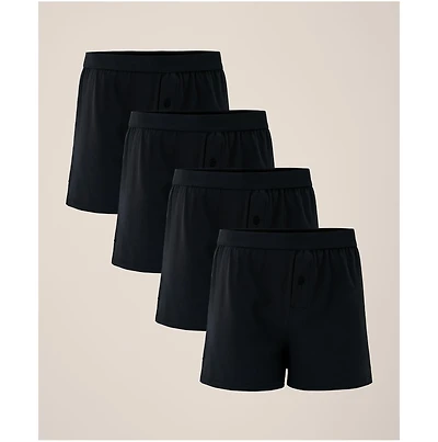 Pact Men's Organic Cotton Everyday Knit Boxer 4-Pack