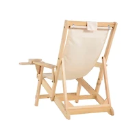 Jiallo Canvas Sling Chair With Cup And Wine Holder