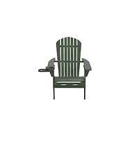 Jiallo Foldable Adirondack Chair With Cup Holder Bristro Set With Ottoman