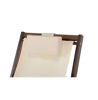 Jiallo Canvas Sling Chairs With Cup And Wine Holder And End Table