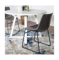 Roundhill Furniture Varna -Pc Round Dining Set, Trestle Dining Table with Chairs