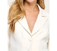 Seni & Cade Juniors' Collared Long Sleeve Suit Jacket Dress