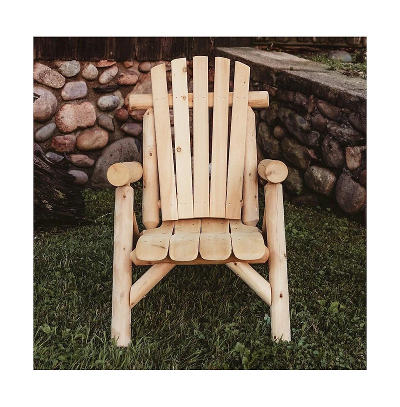 Contoured Comfort Cedar Log Lounge Chair