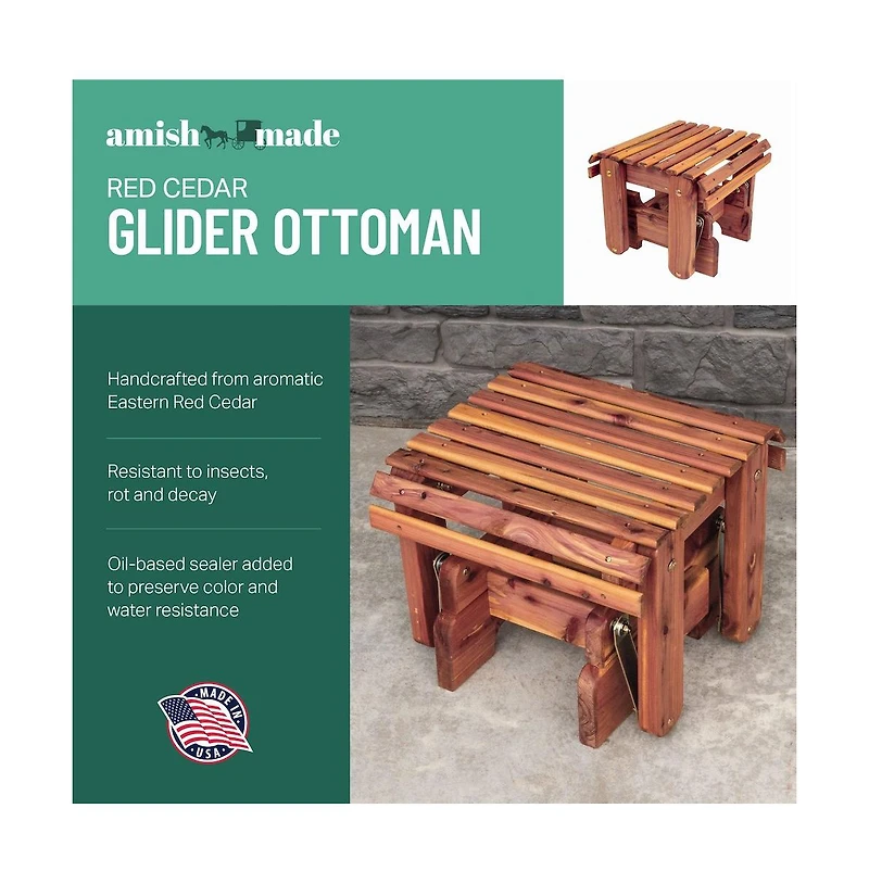 American Furniture Classics Cedar Gliding Ottoman