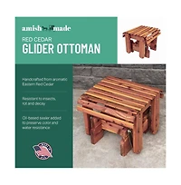 American Furniture Classics Cedar Gliding Ottoman